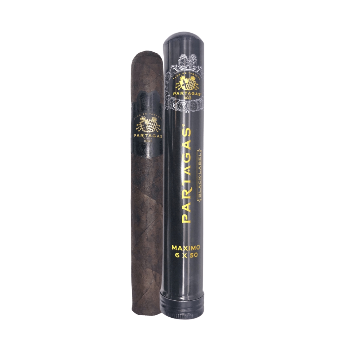 PARTAGAS 1845 MAXIMO TUBOS BLACK LABEL $18.99